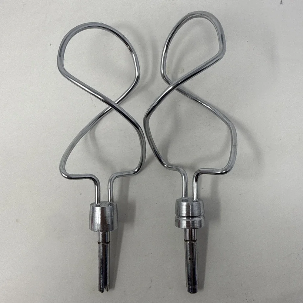 Sunbeam Mixmaster Stand Mixer Replacement Stainless Steel Dough Hook Beater Set
